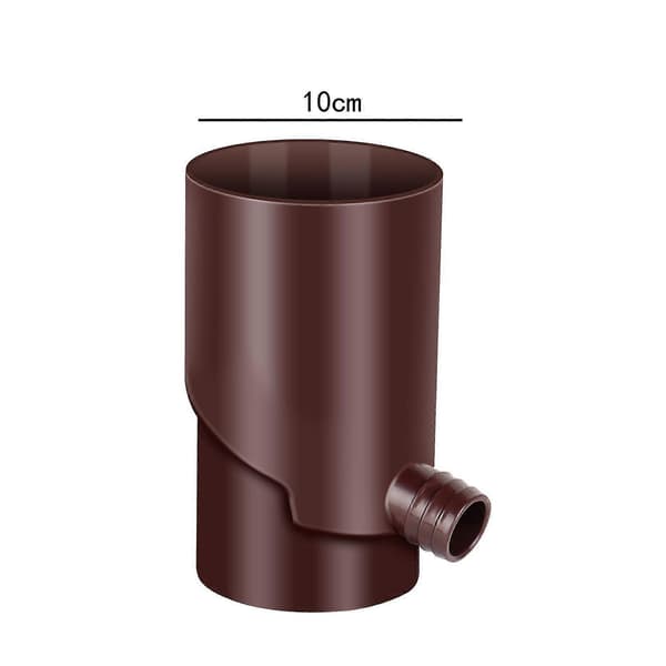 Regnvandsopsamlingssystem Nedløbsrørsomleder til havearbejde Landskabshave 10 cm Sort Brown 10cm