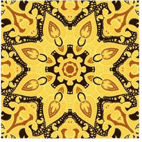 Marrakech Gule Fliser Dekor 30-pakning 15x15 cm