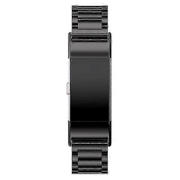 316L Rostfritt Stål Klockarmband för Fitbit Charge 2 Black