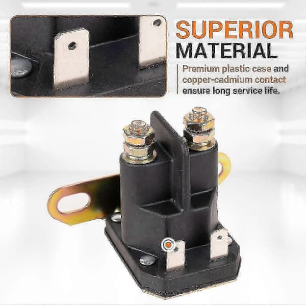 Solenoidrelæ til John Deere 12V, passer til Trombetta & Cub Cadet - 862-1211-211-16