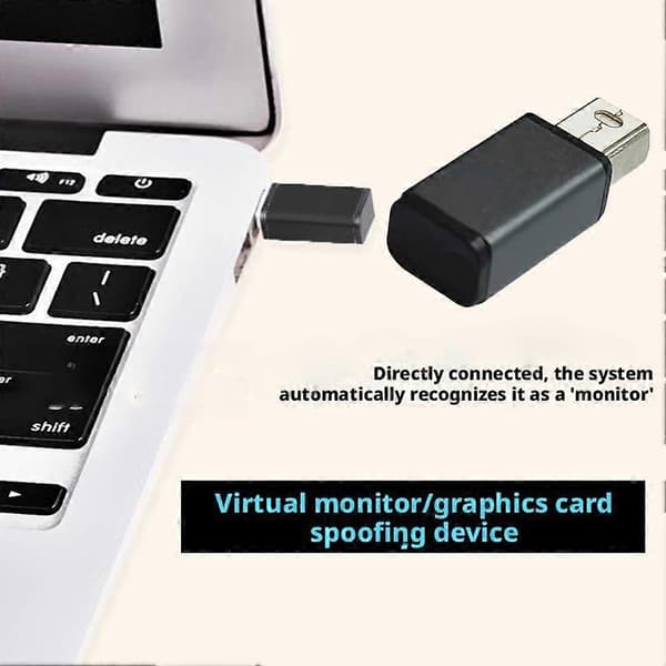 MiniDP Dummy Plug Display Emulator Mini Displayport Virtual Monitor Headless