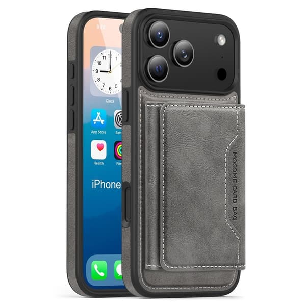 Mobiilikuori iPhone 17 Pro Max MagSafe korttipidikkeellä - Harmaa Grå 149