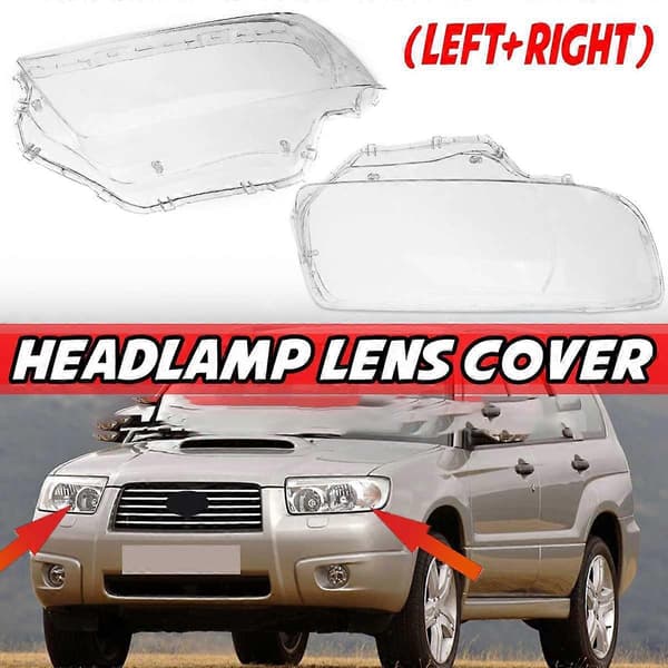 1 par främre strålkastarglasskydd för Subaru Forester 2006-2008