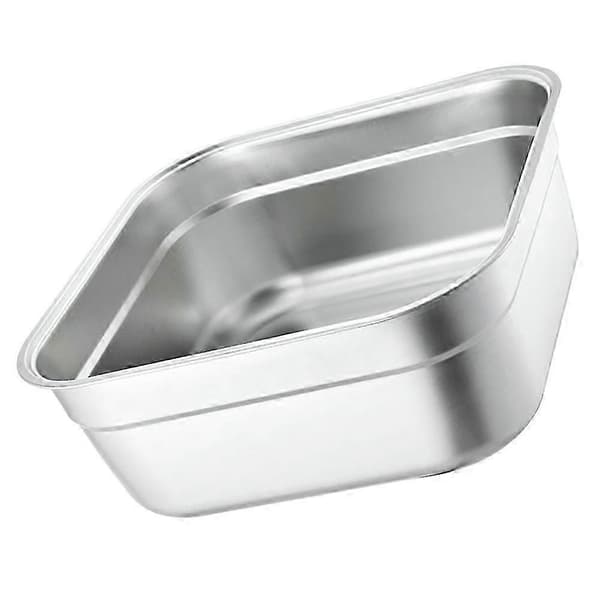 Dyp rustfri vask perfekt for restaurantbruk, solid 21 cm sølv vask, 1 pakke