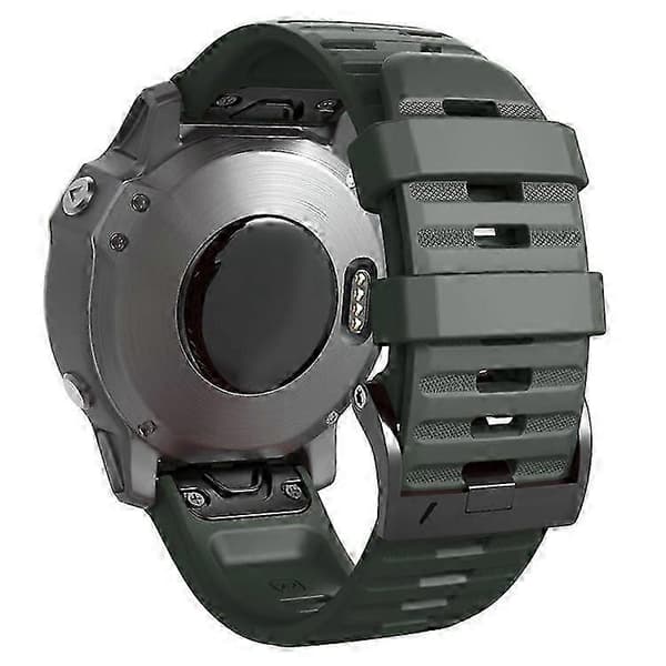Garmin urrem til Fenix 6X Pro, 26 mm sort silikone udskiftningsrem Turquoise