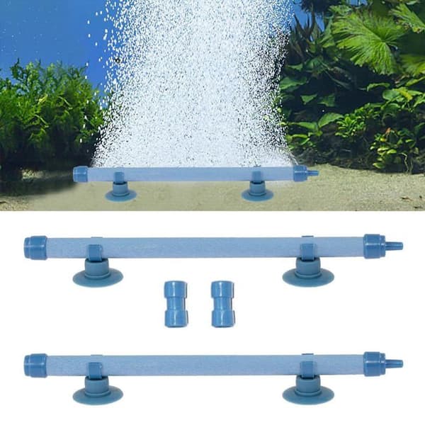 2 delar akvarieluftstenrör bubbelstenpumptillbehör för syrepumpdiffusor