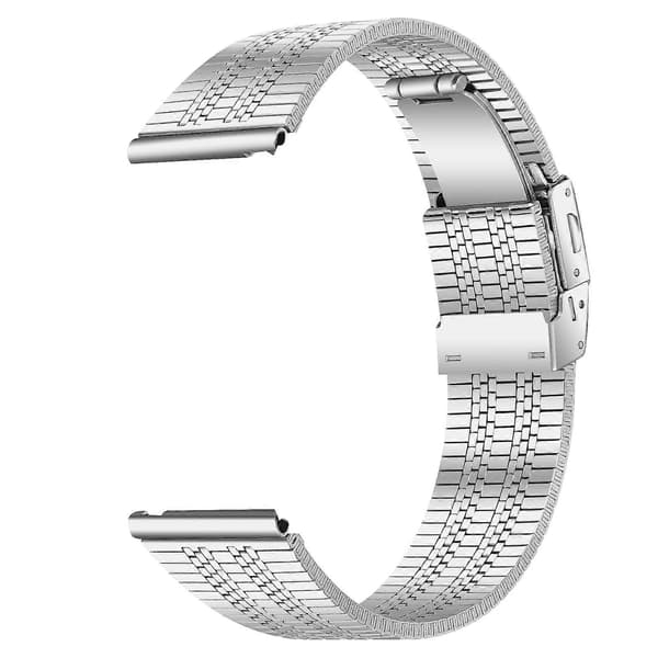 Til Garmin Vivoactive 4 Rustfrit Stål Urrem 22mm Armbånd Silver