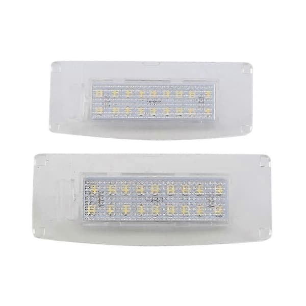 2-pak LED nummerpladelys til Maserati Ghibli III M157 2014-2020 673001401 Klart hvid udskiftning