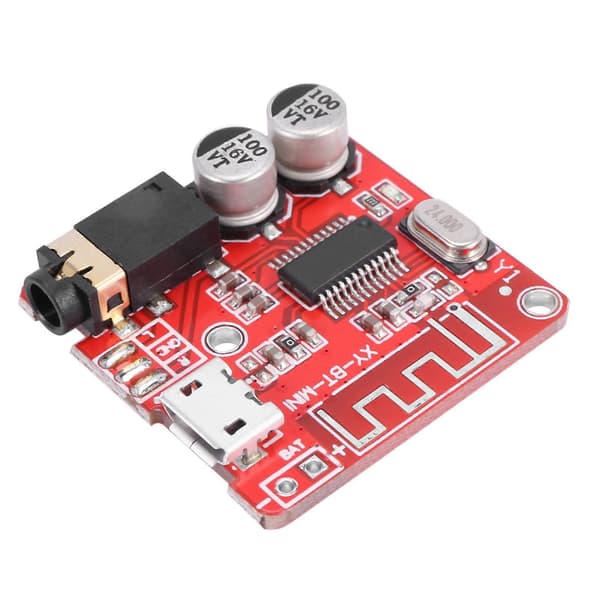 2X MP3 Bluetooth-dekoderkort Tapfri Bilhøyttaler Lydforsterker Modifisert Bluetooth 4.1 Krets Stereo Mottaker Red