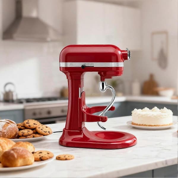 Dejkrog i rustfrit stål til 5-6QT skålløftende standmixere, til KitchenAid standmixer tilbehørserstatning Silver