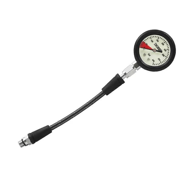DIDEEP Dykker Resttryksmåler Kulfiber Vævet Slange 15cm