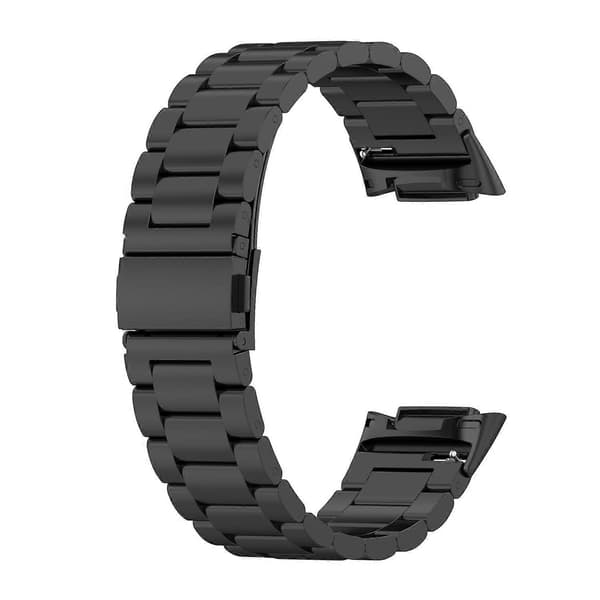 Tre Perler Rustfrit Stål Metal Urrem Til Fitbit Charge 6 Black