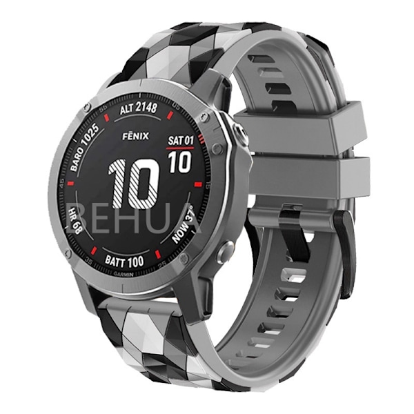 Silikoninen ranneke Garmin Fenix 7x 7 6 5 6X Pro 5X Plus Fenix 3HR Quick Release 22 26mm -rannekkeelle Garmin Enduro 2 -kellonauha lime 22mm width strap