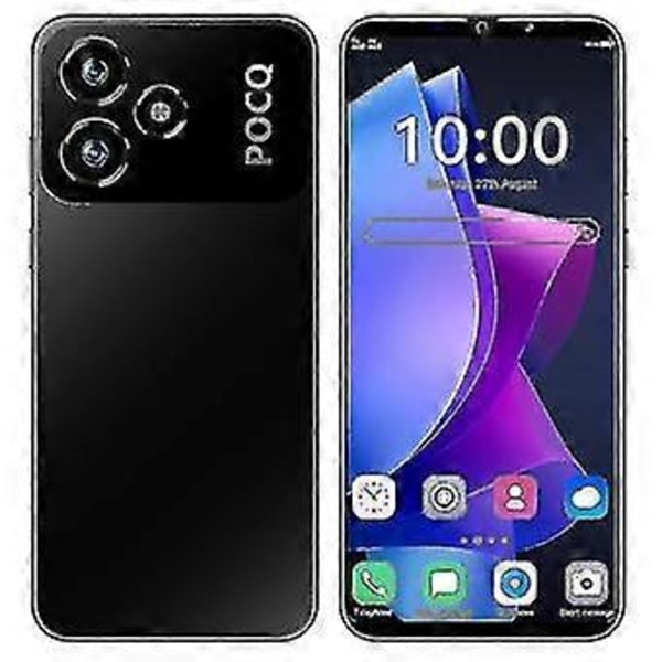 Uusi 2024 8+1tb matkapuhelin huippuluokan takakansi Android halpa älypuhelin 5g Dual Card Dual Standby W hyvä black