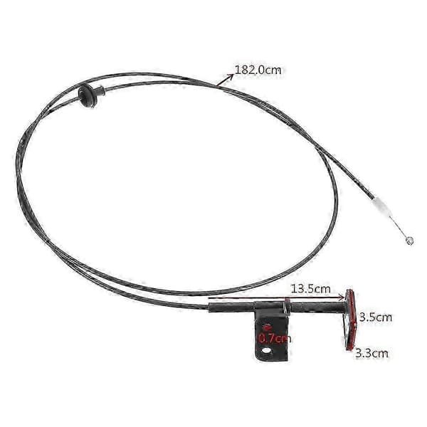 Motorrums hætte kabel, egnet til 2001 - 2005 Honda Civic, lavet af rustfrit stål