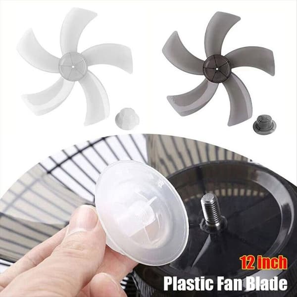 1 * Fläktblad, Plast, Transparent Vit