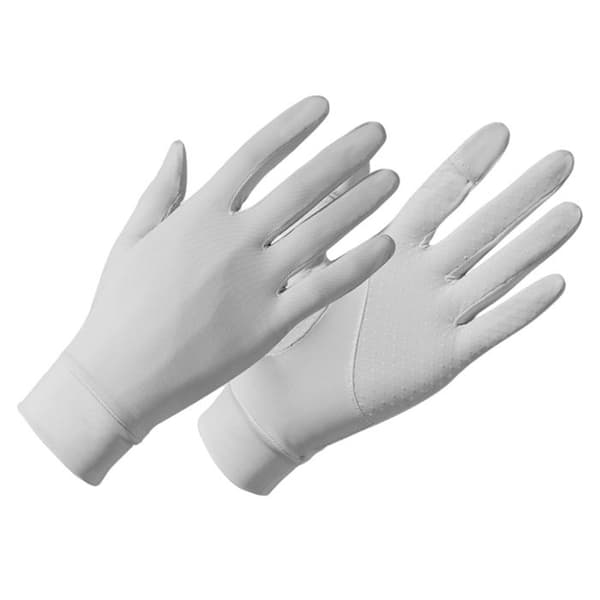 3 par handsker, is silke, UPF50+ UV-beskyttelse, touchscreen, skridsikker, kørsel og udendørs.