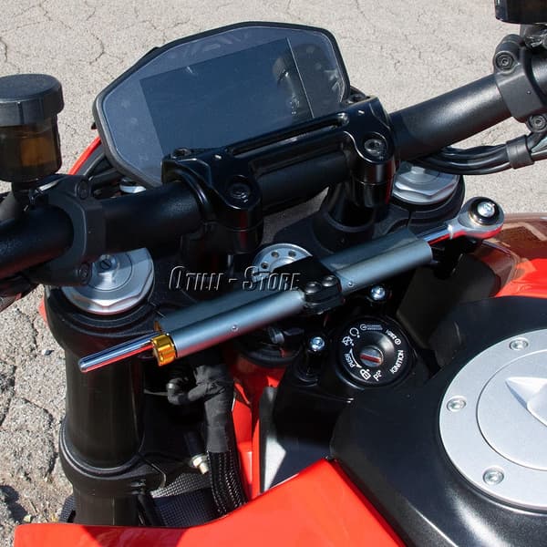 Motorcycle Accessories for Ducati HYPERMOTARD 950 SP 2016-2018 Steering Damper Stabilizer Bracket Kit Red Black Set 2