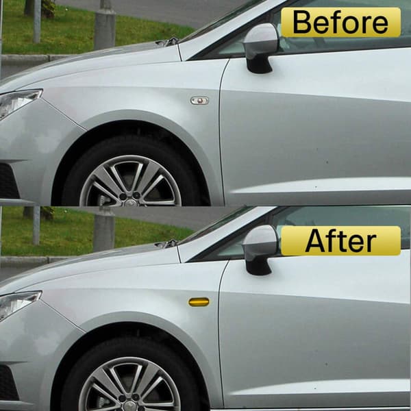 LED-sidemarkeringslys til MK4 R32 Golf B5 B5.5 Ny, erstatningsblinklys, sort røget linse