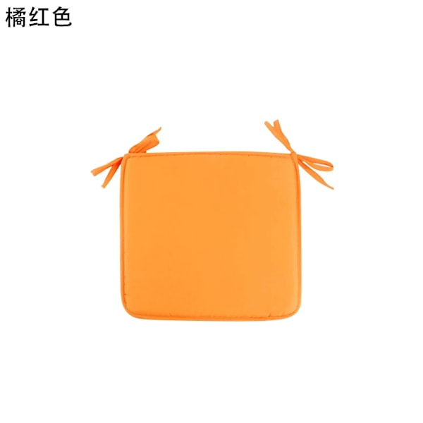 1 stk. slikfarvet pude, have stof, almindelig firkantet pude, europæisk spisebordsstol pude, kreativ sofa stofpude 40*40 Orange 40x40