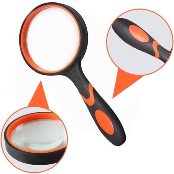 Forstørrelsesglas 8X, 3-pak