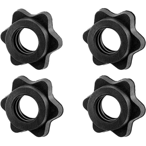 Sarja 4 paria 2,5 cm levytankolukkoja, Spinlock kuusiomutterit, pikalukitusmerkki