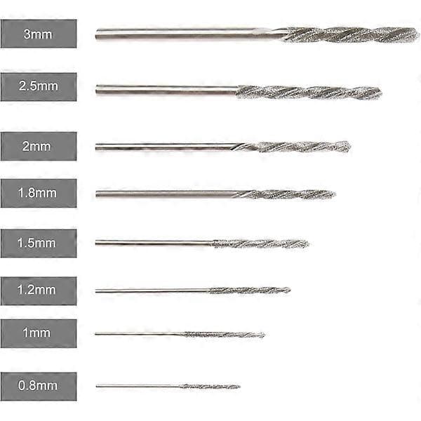 Diamantbor 0,8/1,0/1,2/1,5/1,8/2,0/2,5/3,0 mm
