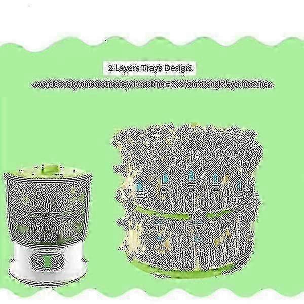 Automatisk spiremaskin for bønnespirer US 3 Layer