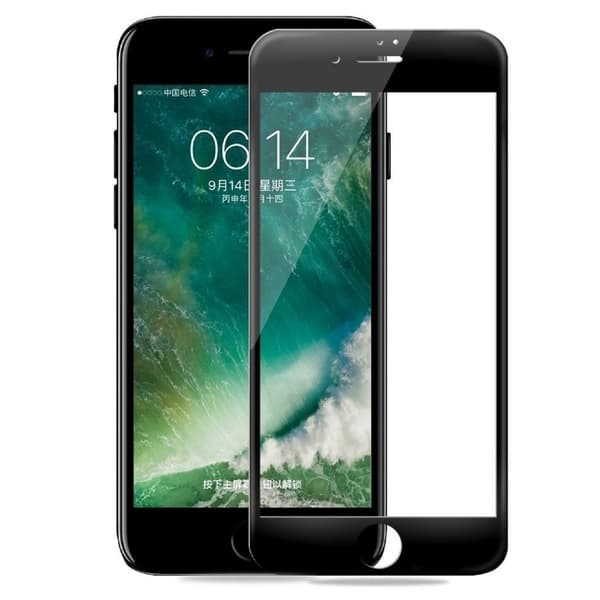 Kompatibel med iPhone 7/8 Plus - 2-pack Full Coverage Skärmskydd i härdat glas Transparent Transparent