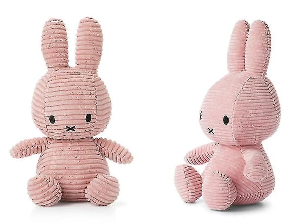 Miffy Fløjlsbamse - 25/35 cm Pink 25CM