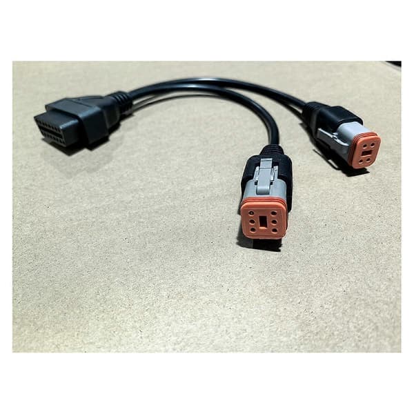 Til motorcykel 6-benet 4-benet til OBD2 16-benet adapter diagnostisk scanner adapter As Shown
