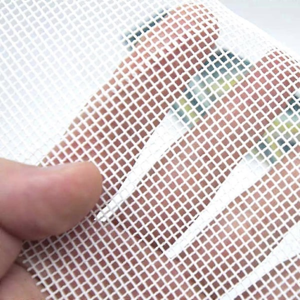 50x100cm Mesh Stoff for Låshekle Teppe Hekling Laging Tapestry Lerret DIY Verktøy