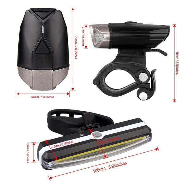 High-intensity Headlights USB Charging Lights Helmet Lights Bicycle