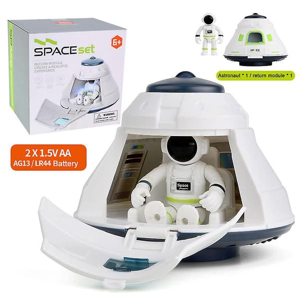 Romrakettleke Astronaut Romskip Leke Tidlig Utdanning Leke Bursdagsgave for Gutter Jenter E