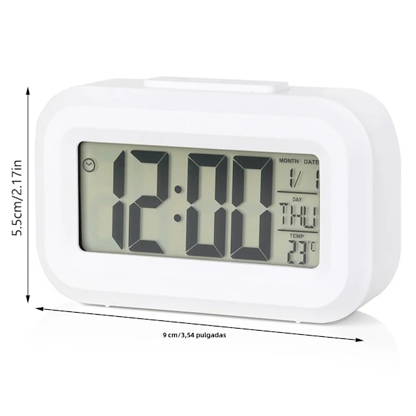 LED Digital Väckarklocka Elektronisk Digital Alarm Skärm Skrivbord Bordsklockor För Hem Kontor Bakgrundsbelysning Snooze Kalenderklocka Astronaut