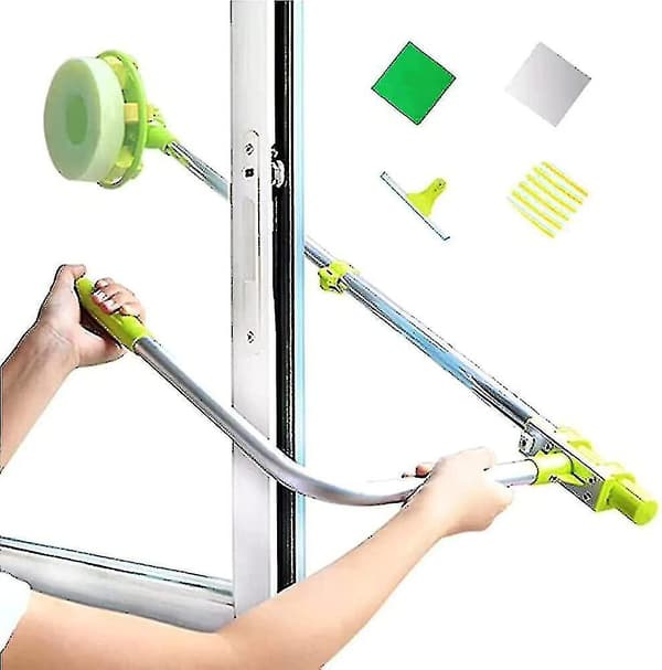 Telescopic Window Cleaner - U-shaped Scraper Easy to Reach External Window Washer_Super Gift