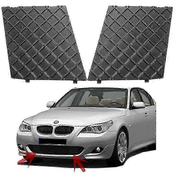 BMW E60 E61 Främre Stötfångargallerpanel för M Sport Modell Black