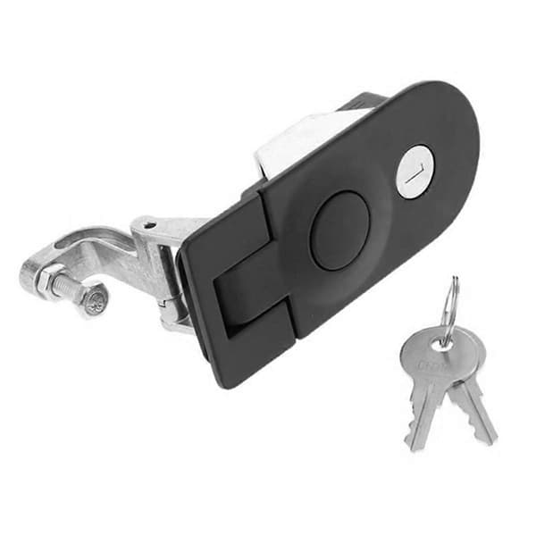 2st Dörrlås Kraftig Kompressionsspärr Spaklås för Husbil Båt BlackSilver