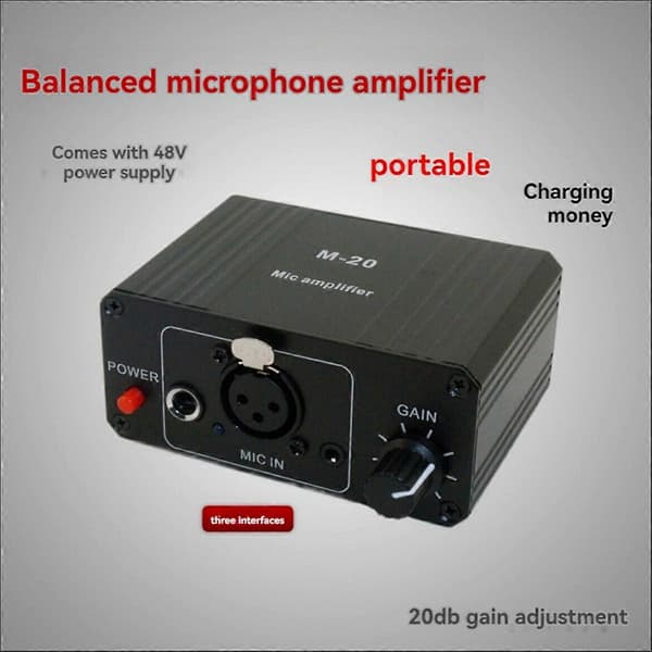 Dynamisk mikrofon kondensatormikrofonforsterker M-20 Audio A