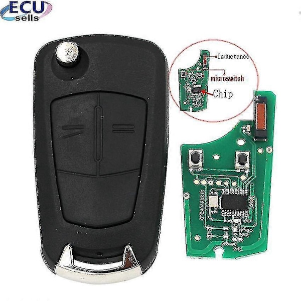 2 Knapper 433mhz Pcf7946/pcf7941 Chip Bil Fjernkontroll Nøkkel For Vauxhall Opel Astra H Zafira B 2005 2006 2007 2008 2009 2010