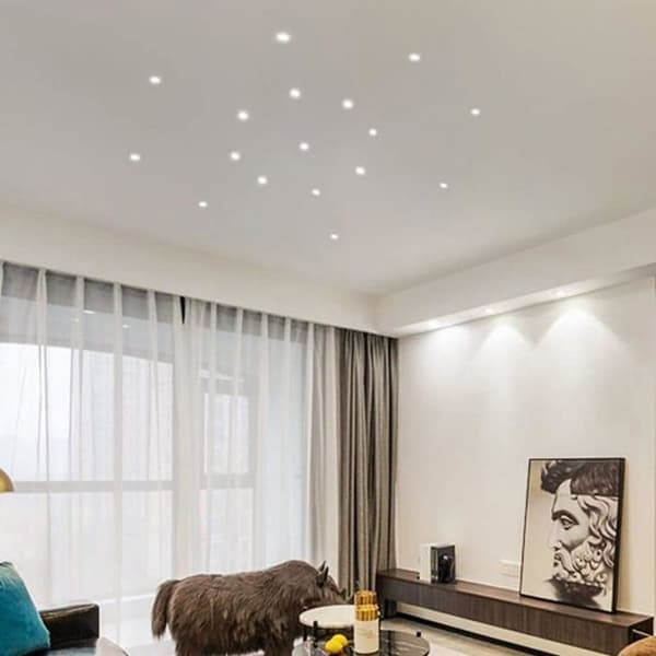 6 minisyvennettyä LED-kohdevalaisinta - 3W - 3.8cm - Lämmin valkoinen