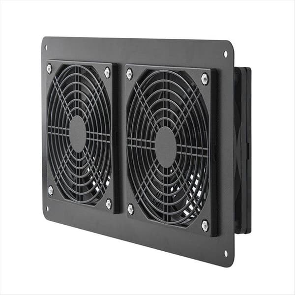20W 12V Solpanel Udsugningsventilator Luftudsugning til Udendørs Kontor Hundehus Hønsehus Drivhus Solpanel