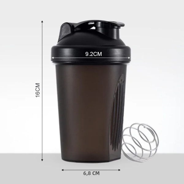 Protein Shaker Flaske Bærbar For Gym Og Utendørs PE Materiale red