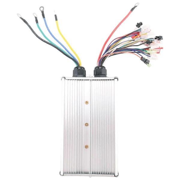 Intelligent Børsteløs Controller 48V 60V 72V 84V 3000W E-Bike Børsteløs Motor Controller til Elektrisk Cykel Scooter Silver