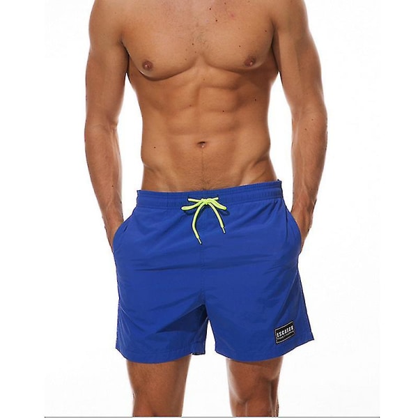 Herr Summer Swimming Board Shorts Badshorts Trunks Strandkläder Dark Blue 2XL