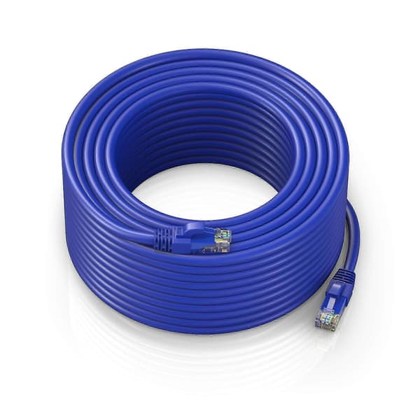 300 ft CAT6 Nopea Ethernet-verkkokaapeli ulkokäyttöön (sininen)