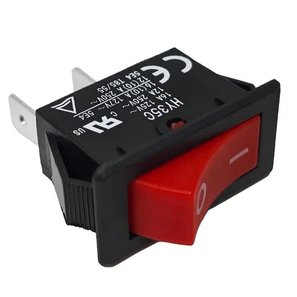 HY35C Tryckknappsbrytare (2-pack) - 2-polig På/Av Vippströmbrytare AC 125/250V 16/12A