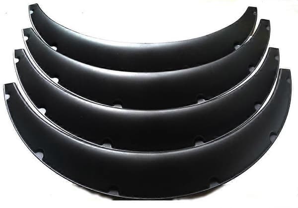 4 stk. 3,5/90 mm Universal Fleksible Bilskjermbreddere Ekstra Brede Hjulbuer
