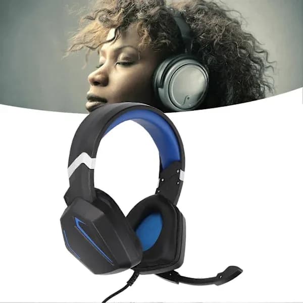 2025 Seneste Model Gaming Headset Surround Stereo Lyd Over Ear Hovedtelefoner med Støjreducerende Mikrofon til Computere Laptops Tablets
