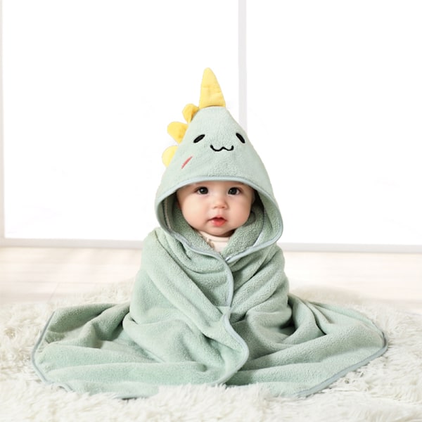 1 pakke tegneserie dyre baby swaddle teppe går ut til et vognteppe pakket inn i en polyester hettebadekåpe 80konglong2